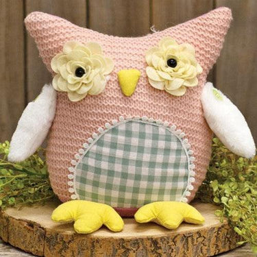 Crocheted Rose Eye Spring Owl - The Fox Decor